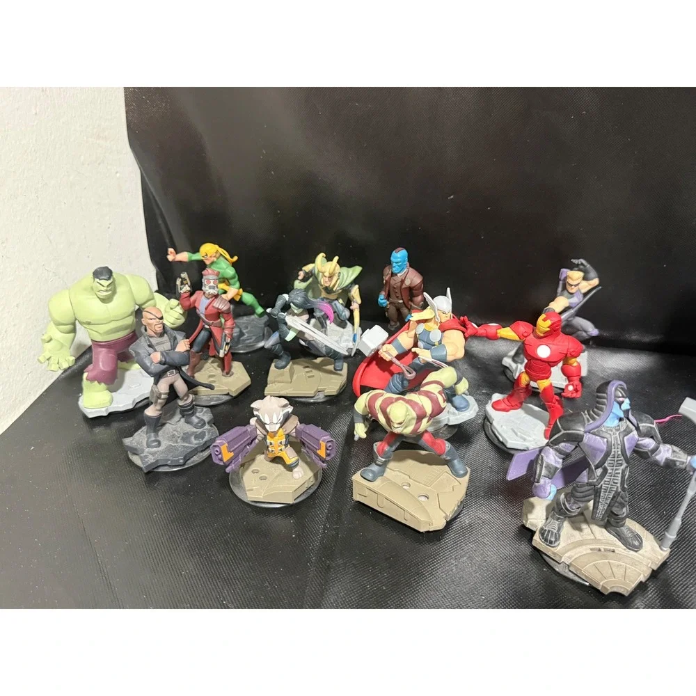 Disney Infinity 2.0 Marvel Super Heroes Figure Lot Hulk Iron Man Thor 12pc‎ Set